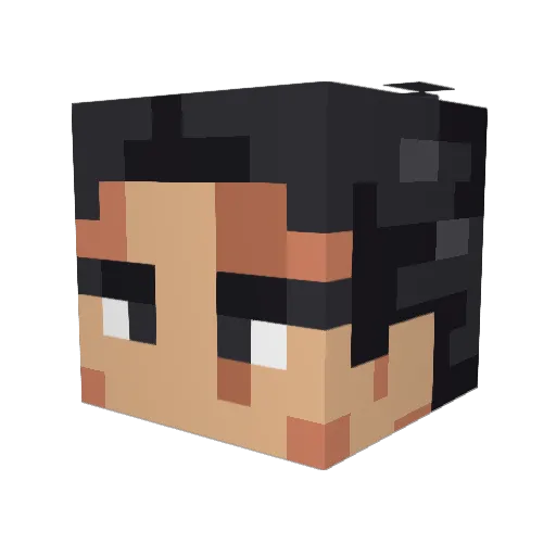 KillshotMines Minecraft avatar head, 3D render