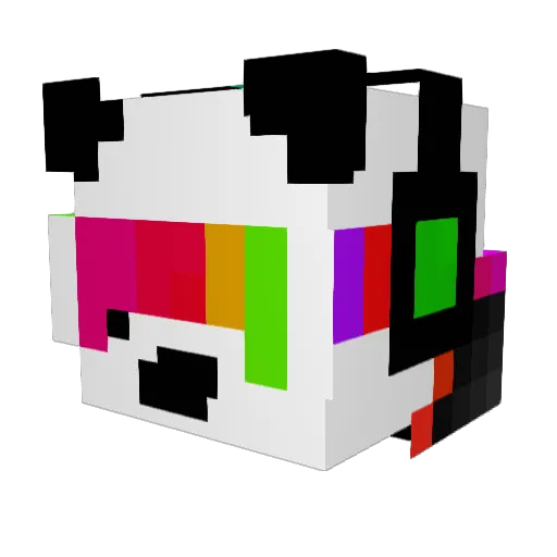 Killstreaks Minecraft avatar head, 3D render