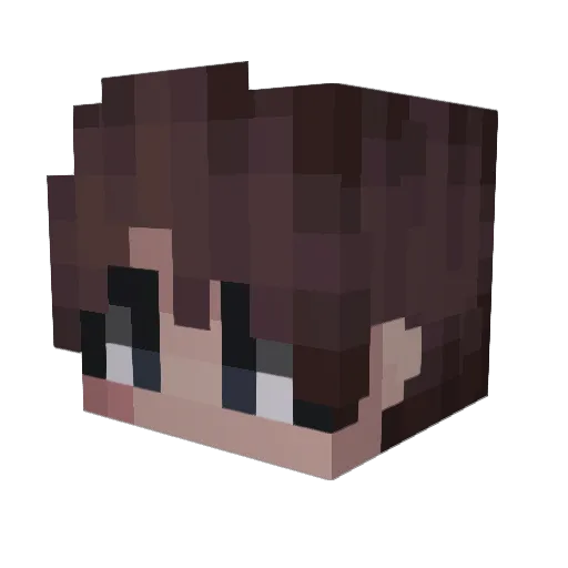 Killswap Minecraft avatar head, 3D render