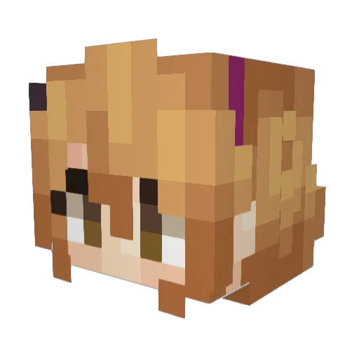 Killsweet Minecraft avatar head, 3D render