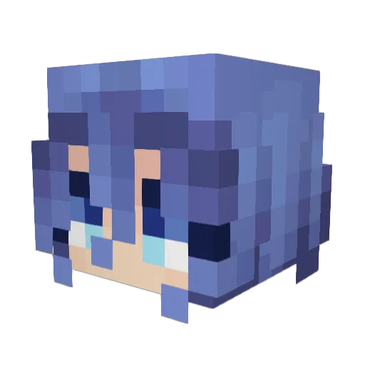 Killtagious Minecraft avatar head, 3D render