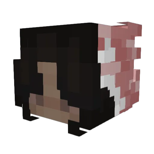 Killua6000 Minecraft avatar head, 3D render