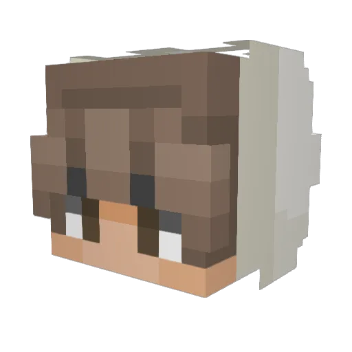 Killuafb Minecraft avatar head, 3D render