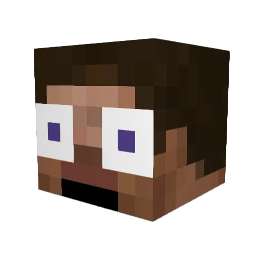 Killuas2603 Minecraft avatar head, 3D render