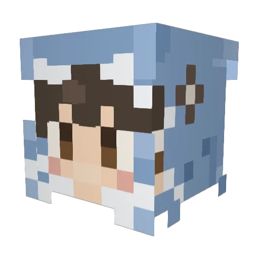 Killwant Minecraft avatar head, 3D render