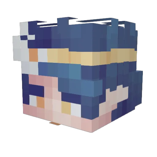 Killzemo Minecraft avatar head, 3D render