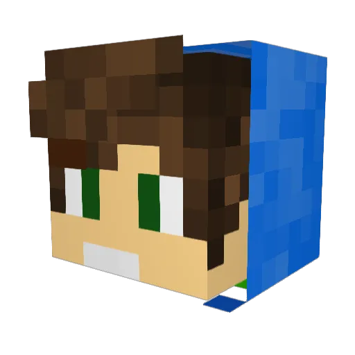 Kilo2Bad Minecraft avatar head, 3D render