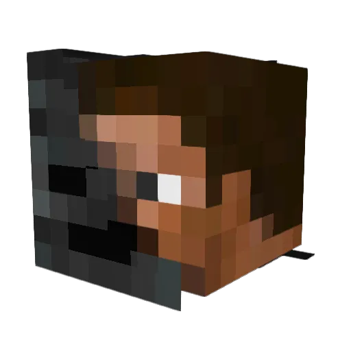 KiloKryptonite Minecraft avatar head, 3D render