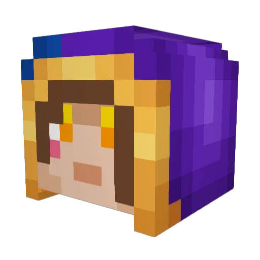 Kilo_The_Neko Minecraft avatar head, 3D render