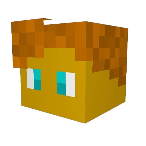 Kilokeks Minecraft avatar head, 3D render