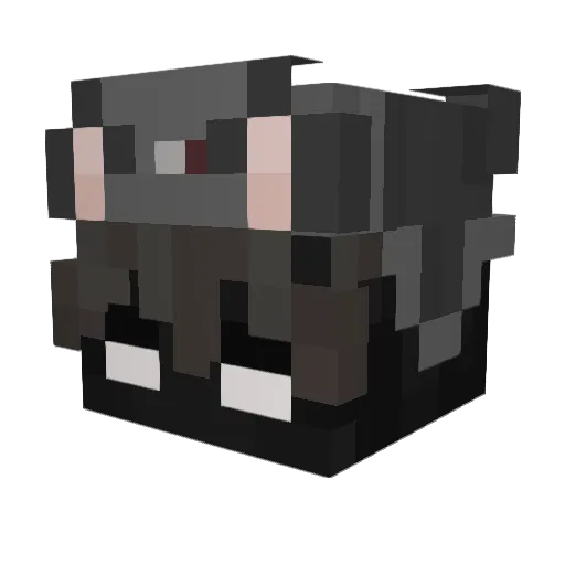 Kilometerer Minecraft avatar head, 3D render