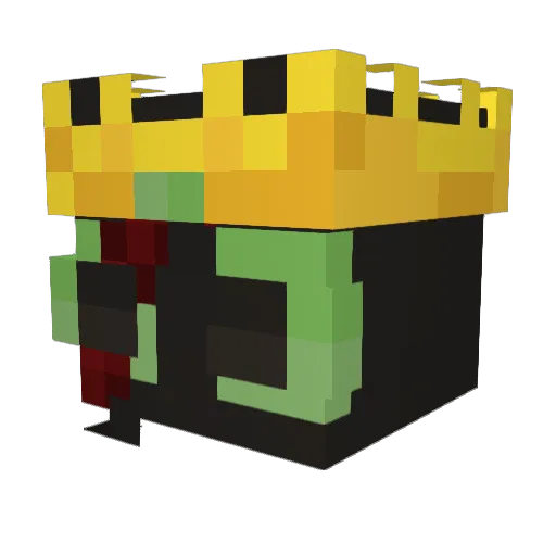 Kilott Minecraft avatar head, 3D render