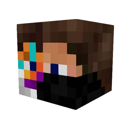 Kilozzer Minecraft avatar head, 3D render