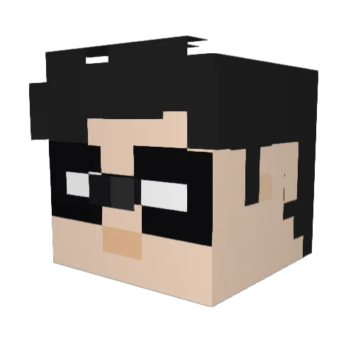 KilpKonn17 Minecraft avatar head, 3D render