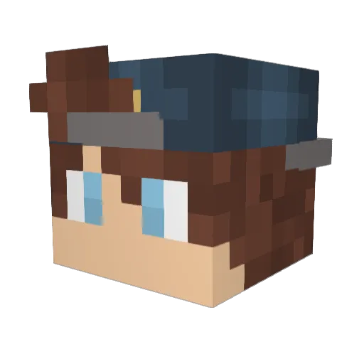 Kilpat0322 Minecraft avatar head, 3D render