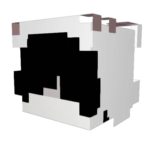 Kilsoruwu Minecraft avatar head, 3D render