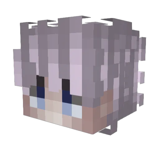 KiluaLordinchick Minecraft avatar head, 3D render