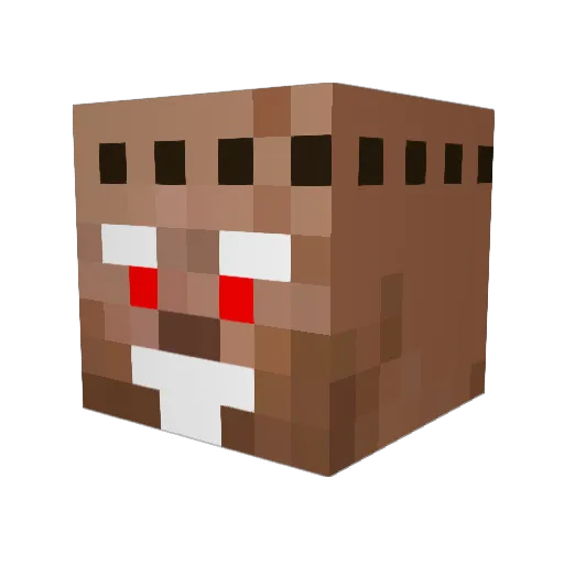 Kilves Minecraft avatar head, 3D render