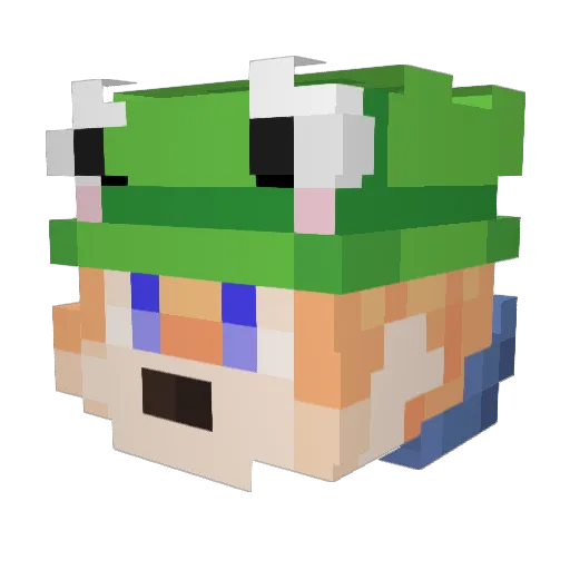 Kilyd14 Minecraft avatar head, 3D render