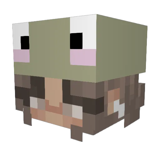 Kim1034 Minecraft avatar head, 3D render