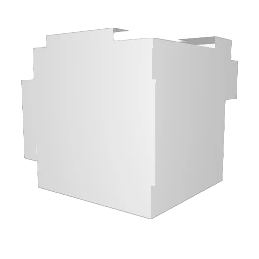 Kim223 Minecraft avatar head, 3D render