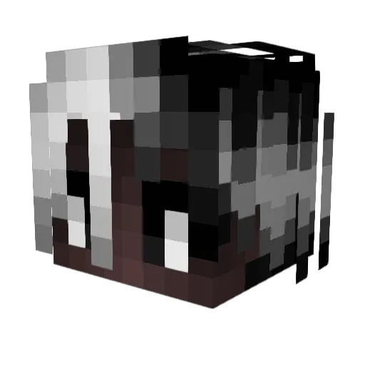 KimCarlson Minecraft avatar head, 3D render