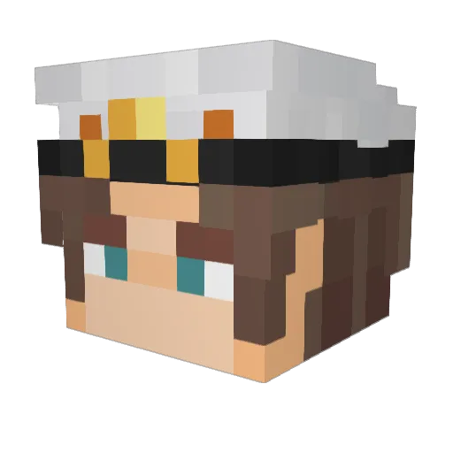KimChangHee Minecraft avatar head, 3D render