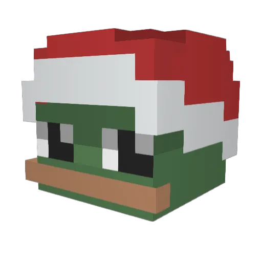 KimDorazzi Minecraft avatar head, 3D render