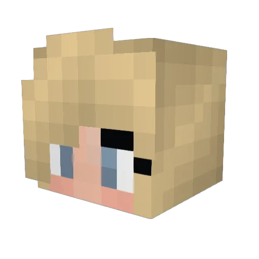 KimDracula Minecraft avatar head, 3D render