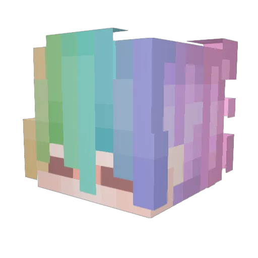KimGameplays Minecraft avatar head, 3D render