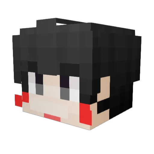 KimGongBack Minecraft avatar head, 3D render