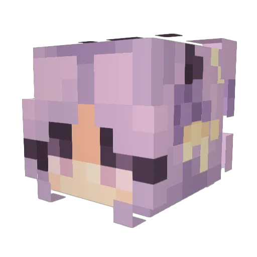 KimIsabella Minecraft avatar head, 3D render
