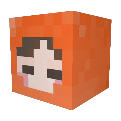 KimJongGame Minecraft avatar head, 3D render