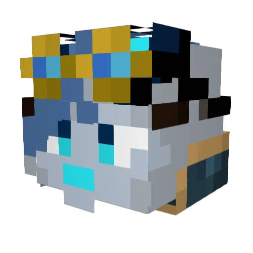KimLad5 Minecraft avatar head, 3D render