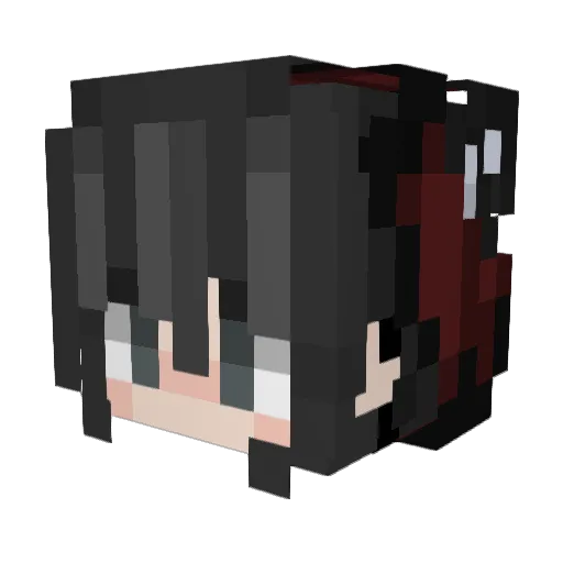 KimMaee Minecraft avatar head, 3D render