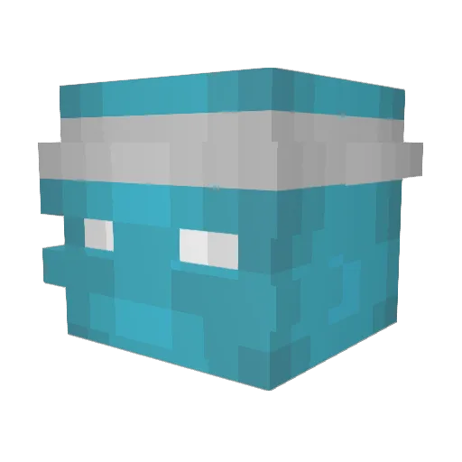 KimOnTop Minecraft avatar head, 3D render
