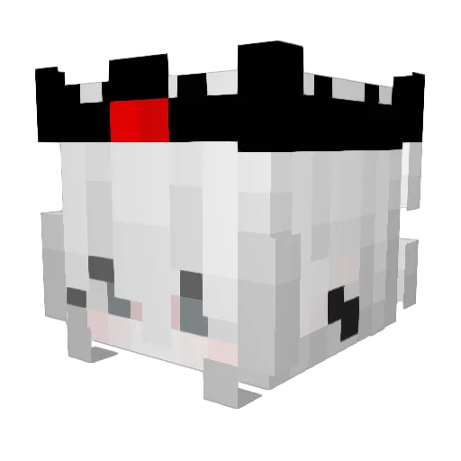 KimRaren Minecraft avatar head, 3D render