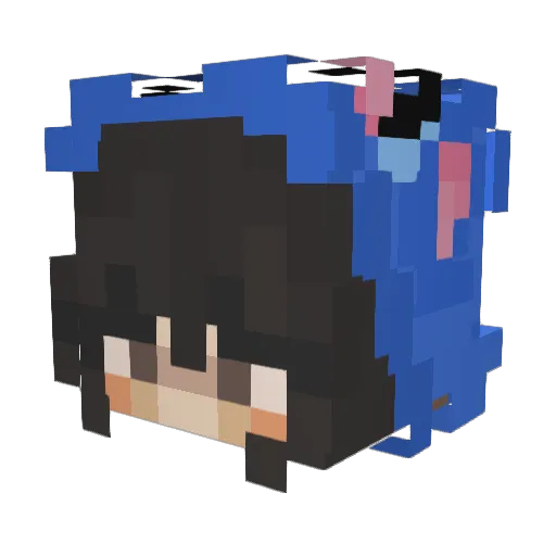 KimTheChimz Minecraft avatar head, 3D render