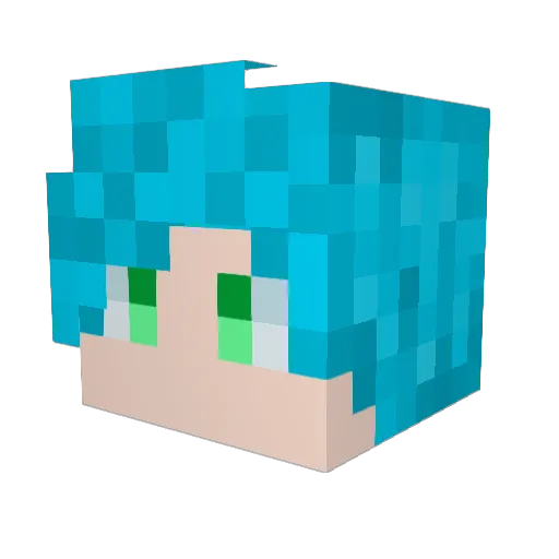 KimYuren Minecraft avatar head, 3D render
