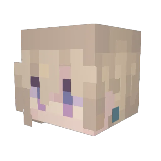 Kim_A83 Minecraft avatar head, 3D render