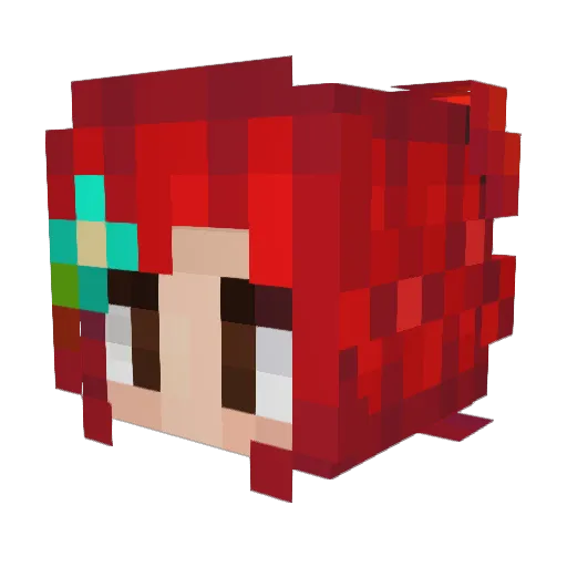 Kim_Bill Minecraft avatar head, 3D render