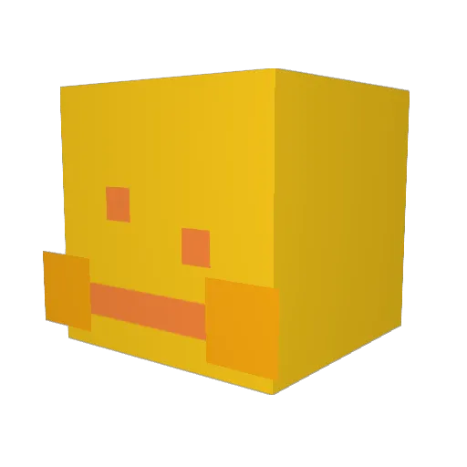 Kim_Ditto Minecraft avatar head, 3D render