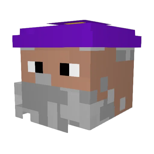 Kim_HG Minecraft avatar head, 3D render