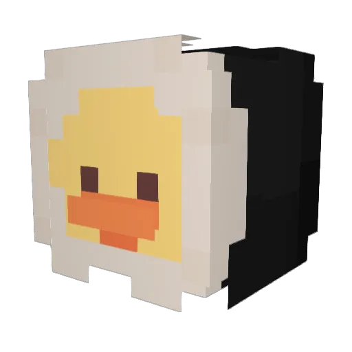 Kim_Hyun_gu Minecraft avatar head, 3D render
