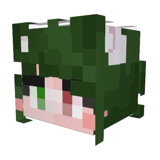 Kim_KunHa Minecraft avatar head, 3D render