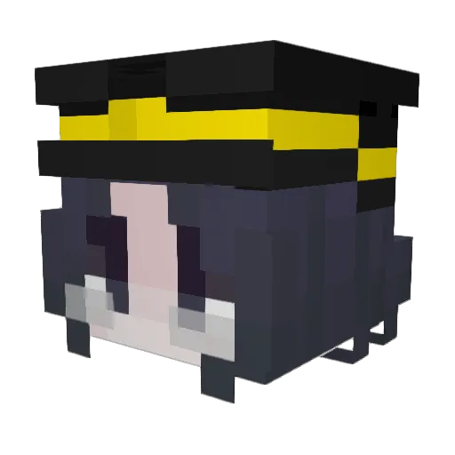 Kim_Minsang Minecraft avatar head, 3D render