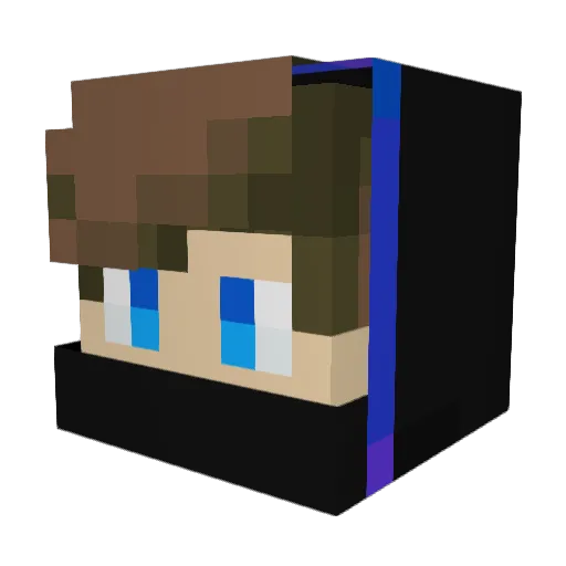 Kim_na Minecraft avatar head, 3D render