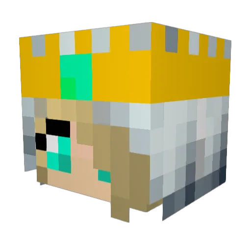 Kim_pantha Minecraft avatar head, 3D render