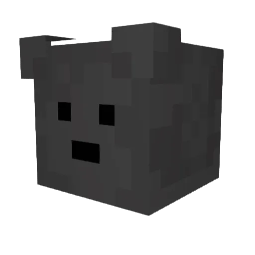 Kim_paper Minecraft avatar head, 3D render