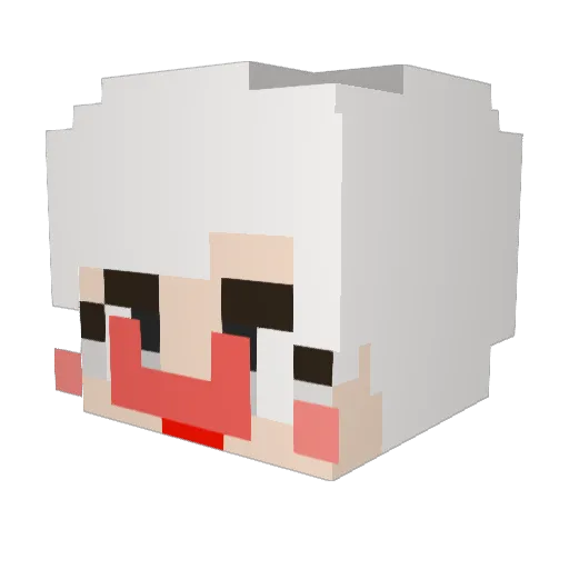 Kim_sa_ram Minecraft avatar head, 3D render